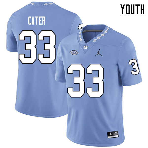 Jordan Brand Youth #33 Allen Cater North Carolina Tar Heels College Football Jerseys Sale-Carolina B